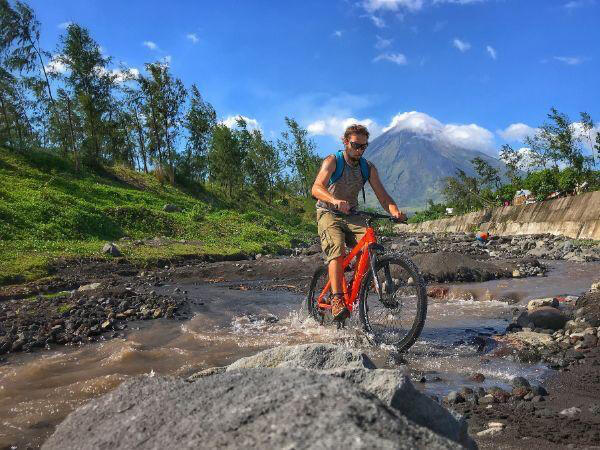 Mountain Biking on the Volcanic Slopes of Mount Mayon